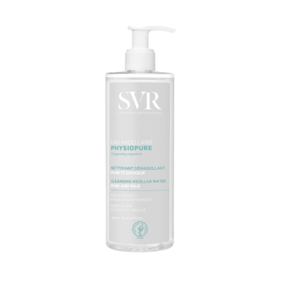 SVR Physiopure Eau Micellaire micelārais ūdens dekoratīvās kosmētikas notīrīšanai 400 ml