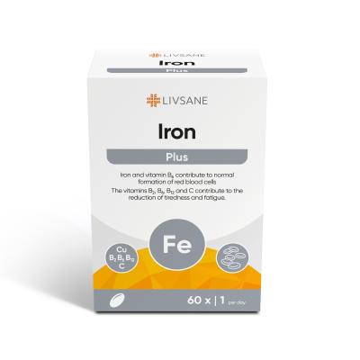 LIVSANE Iron Plus tabletes N60