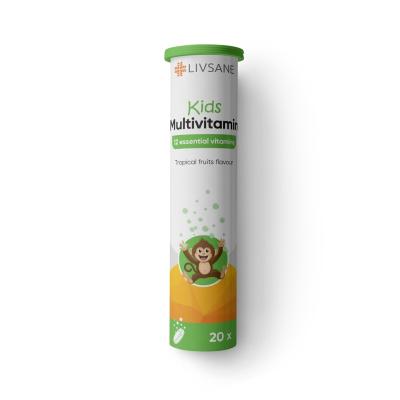 LIVSANE Kids Multivitamin putojošas tabletes N20