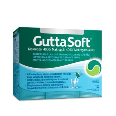GUTTASOFT pulveris iekšķīgi lietojama šķīduma pagatavošanai N10