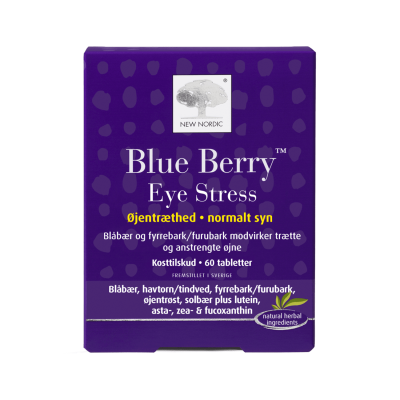 NEW NORDIC Blue Berry Eye Stress tabletes redzei N60