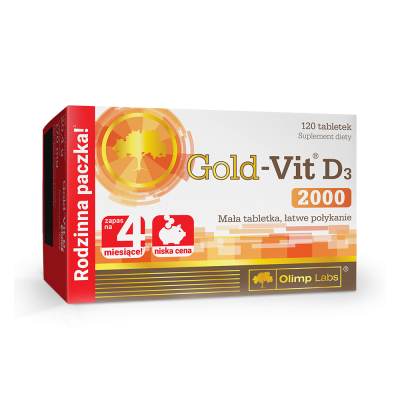 OLIMPLABS Gold-Vit D3 2000SV tabletes N120