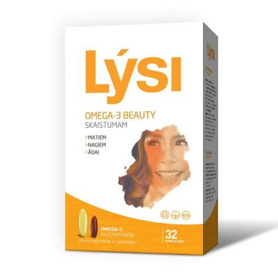 LYSI Omega-3 Beauty kapsulas N64 