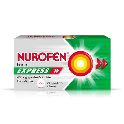 NUROFEN Forte Express 400mg apvalkotās tabletes N24