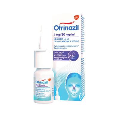 OTRINAZIL 1mg/50 mg/ml deguna aerosols 10 ml