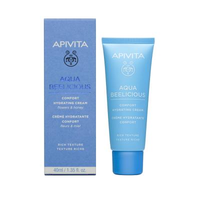 APIVITA AQUA BEELICIOUS COMFORT sejas krēms normālai/sausai ādai, 40 ml