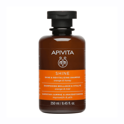 APIVITA SHINE&REVITALIZING šampūns matu spīdumam, 250 ml