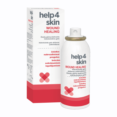 HELP4SKIN Wound healing brūču aerosols 75g