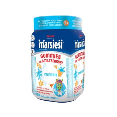 MARSIEŠI Gummies ar smiltsērkšķi košļājamās pastilas N50
