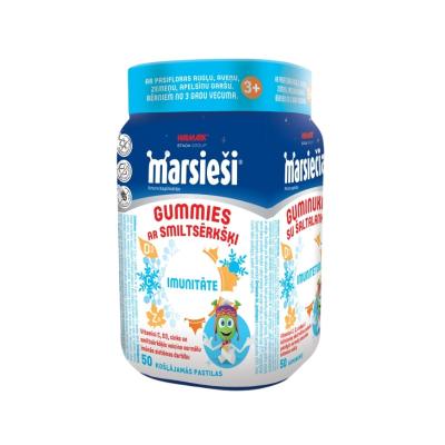 MARSIEŠI Gummies ar smiltsērkšķi košļājamās pastilas N50