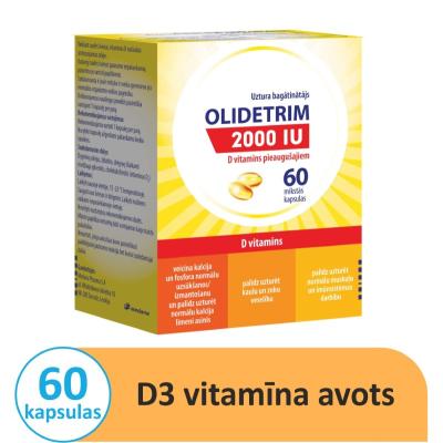 OLIDETRIM 2000 IU D vitamīns mīkstās kapsulas N60