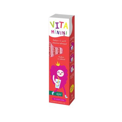 ACORUS BALANCE VITAMĪNIŅI Kalcijs + C un D vitamīns, vitamīni bērniem salmiņos ar aveņu garšu 7 gab.