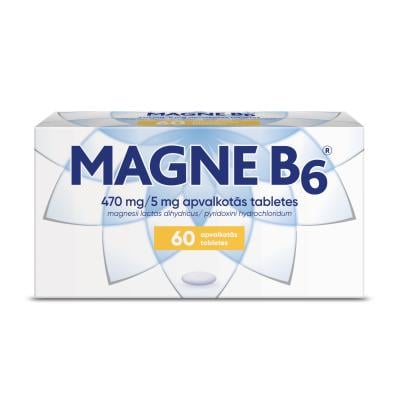 MAGNE B6 (Magnijs) 470mg/5mg apvalkotās tabletes N60