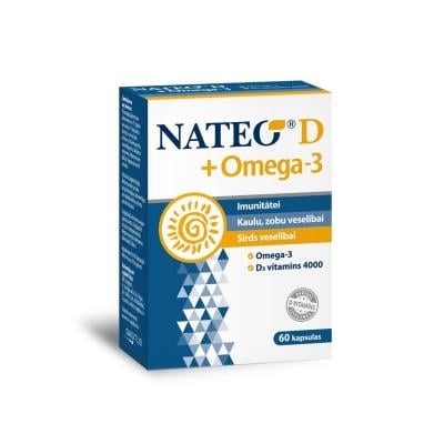 NATEO D Plus Omega3 4000SV kapsulas N60