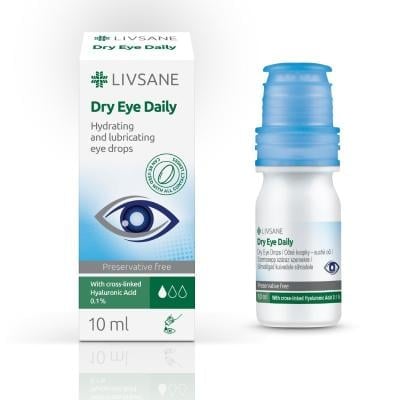 LIVSANE Dry Eye Daily acu pilieni bez konservantiem 10 ml