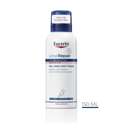 EUCERIN UreaRepair Plus 10% putas ļoti sausām un raupjām pēdām 150ml