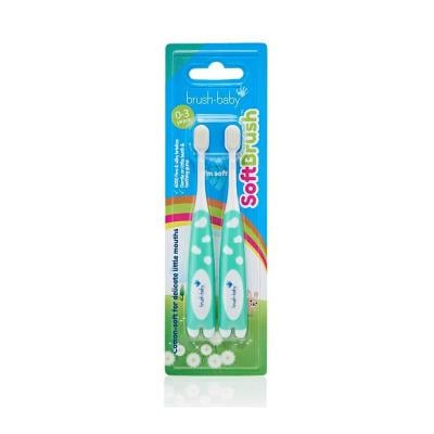 BRUSH BABY Softbrush zobu birste zaļa N2