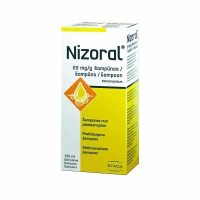 NIZORAL 20 mg/g ketokonazola šampūns pret blaugznām 100 ml
