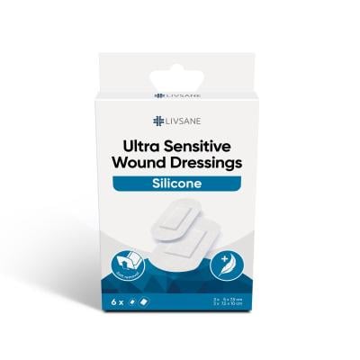 LIVSANE Ultra sensitive silikona brūču pārsēji N6