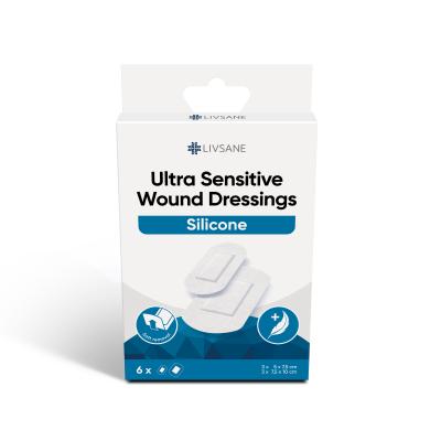 LIVSANE Ultra sensitive silikona brūču pārsēji N6