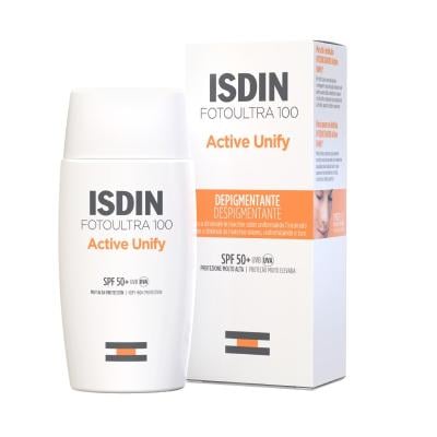 ISDIN Foto Ultra 100 Active Unify SPF50+ Saules aizsargfluīds pigmentācijas mazināšanai 50ml