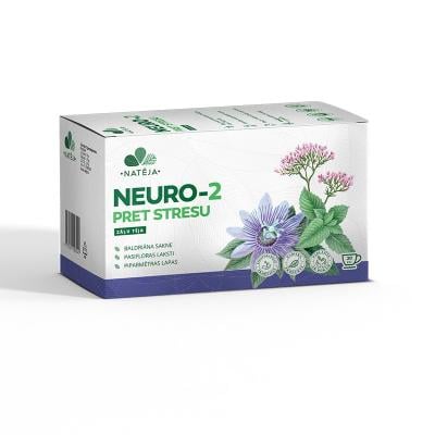 NATĒJA Neuro-2 zāļu tēja pret stresu N20