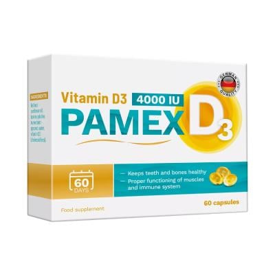 PAMEX Vitamin D3 4000SV kapsulas N60