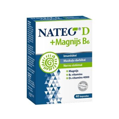 NATEO D 4000SV +Magnijs B6 kapsulas N40