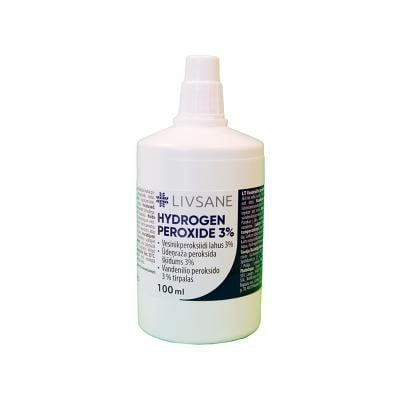 LIVSANE ūdeņraža peroksīds 3% šķīdums 100 ml