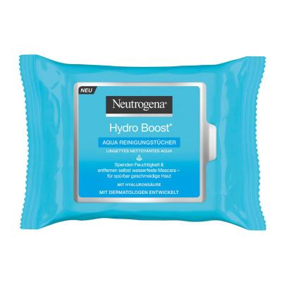 NEUTROGENA Hydro Boost Aqua mitrinošas salvetes sejai N25