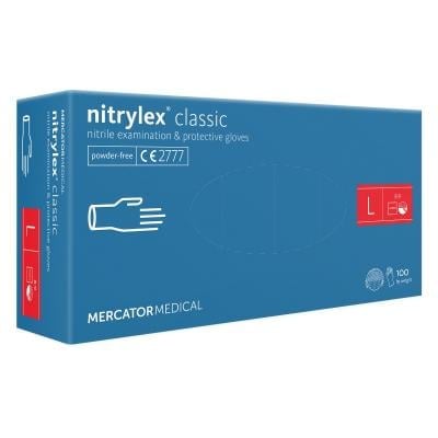 MERCATOR Medical nitrila cimdi bez talka, L izm. N100