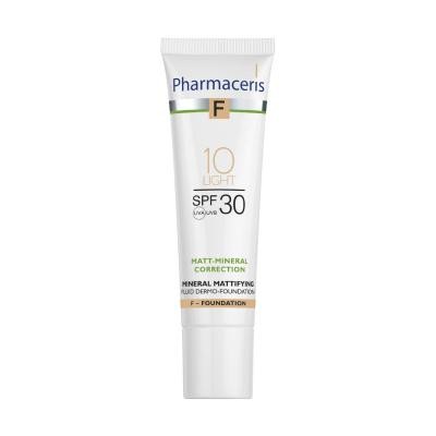 PHARMACERIS F Minerāls matējošs SPF30 tonālais krēms 10 light 30ml