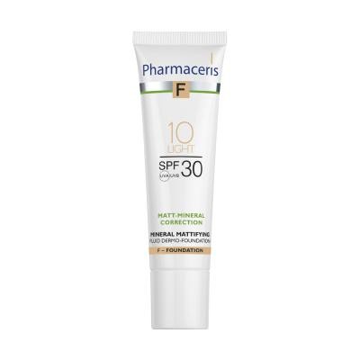 PHARMACERIS F Minerāls matējošs SPF30 tonālais krēms 10 light 30ml