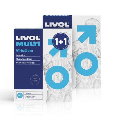 LIVOL Multi Vīriešiem tabletes N60 1+1 komplekts