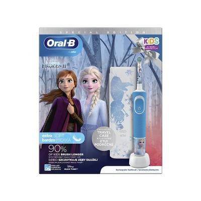 ORAL B Frozen II elektr.zobu birste+futlāris