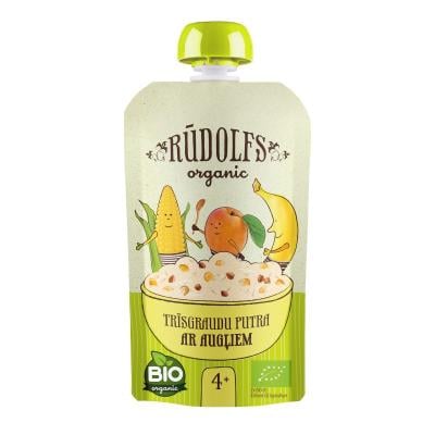 Rūdolfs BIO Trīsgraudu putra ar augļiem 4+ DP 110g