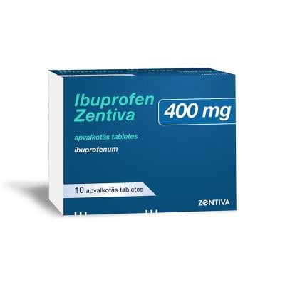 Ibuprofen Zentiva 400 mg apvalkotās tabletes N10