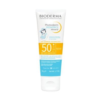 BIODERMA Photoderm Pediatrics Mineral SPF50+ saules aizsargkrēms no 0+mēn. 50g