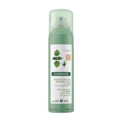 KLORANE sausais šampūns ar nātru ekstraktu, ar toni tumšiem matiem 150ml