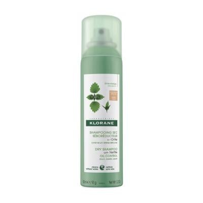 KLORANE sausais šampūns ar nātru ekstraktu, ar toni tumšiem matiem 150ml