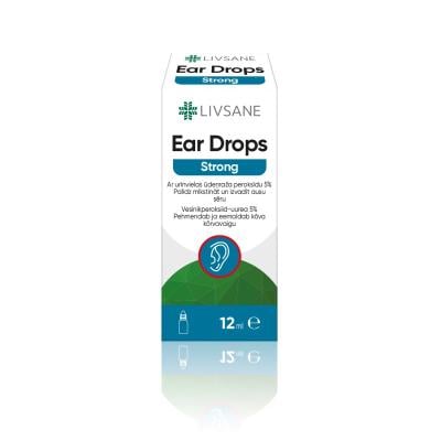 LIVSANE Ear Drops Strong ausu pilieni 12 ml