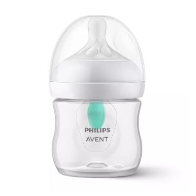 PHILIPS AVENT Natural Response pretkoliku pudelīte ar AirFree vārstu, jaundzimušā knupītis, 0m+125ml