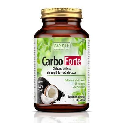 ZENYTH Carbo Forte aktivētās ogles pulveris 60g