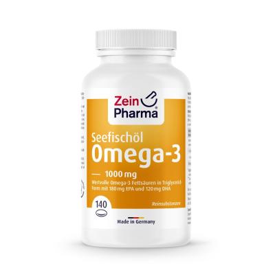 ZEINPHARMA Omega-3 zivju eļļa 1000mg mīkstās kapsulas N140