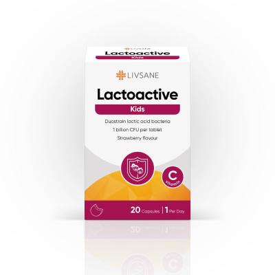LIVSANE Lactoactive Kids košļājamās tabletes N20