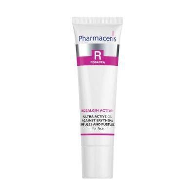 PHARMACERIS R Rosalgin Active+ gels pret eritēmu, papulām un pustulām 30ml