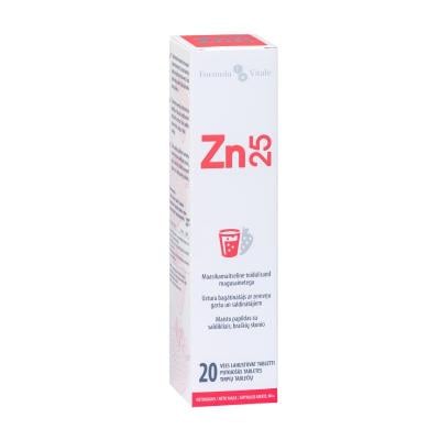 FORMULA VITALE Cinks 25mg putojošās tabletes N20