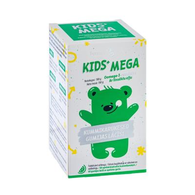 FORMULA VITALE Kids+ Mega gumijas lācīši ar linsēklu eļļu N60