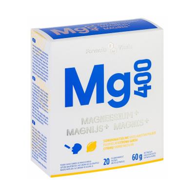 FORMULA VITALE Magnijs+ 400mg pulveris paciņās ar citronu garšu.N20