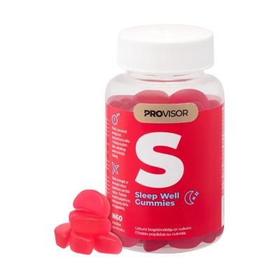 PROVISOR Sleep Well Gummies pastilas N60